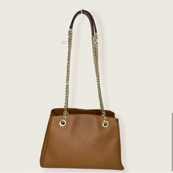 NWT Authentic VALENTINO By Mario Valentino Gold Chain Ladies Crossbody/ Tote Bag - Picture 9 of 15